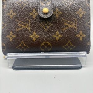 Louis Vuitton Monogram Agenda Wallet Organizer Coin Zip Card Holder France
